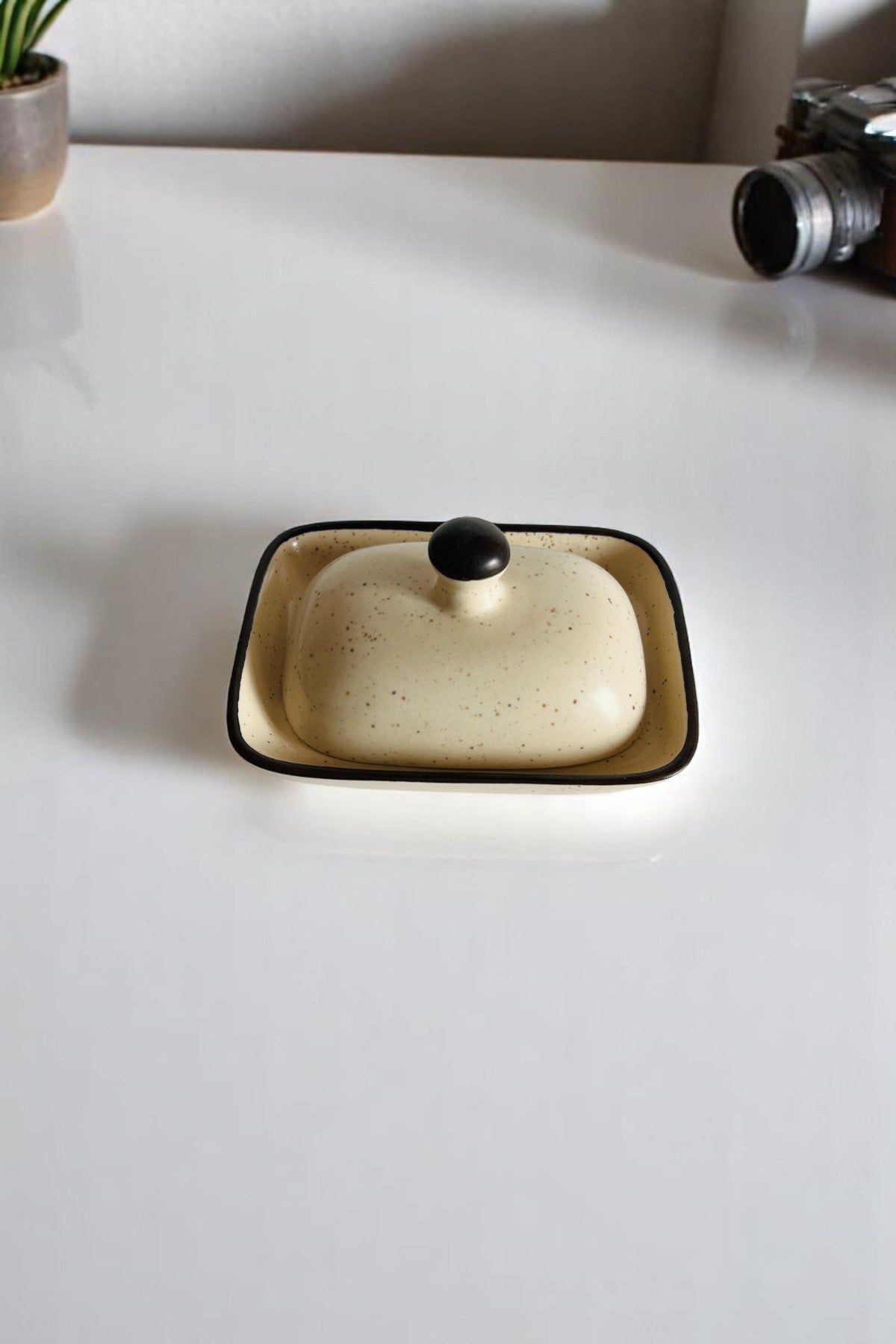 Monochrome Harmony Butter Dish